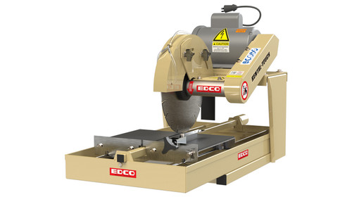 Looking to tackle a hardscaping project? The EDCO HSS-14-1.5 Hardscape Saw is just the tool you need to get the job done right. With its 14" blade and 1.5 HP electric engine, this saw can easily cut through pavers, brick, and stone. And thanks to the built-in vacuum tube, you can connect it to the Vortex 200 vacuum system to drastically reduce the amount of harmful dust created when cutting. Plus, with a maximum cutting depth of 5", you'll be able to tackle even the most challenging projects. So whether you're working on a new patio or repairs to a retaining wall, the EDCO Hardscape Saw is up for the task.