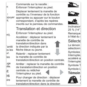 Genie Lift Part # 226518FRGT - DECAL,INST,OPER INST,Z80, EA