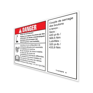 Genie Lift Part # T110702FRGT - DECAL, SOLID TIRE, 41X17-24F2A, EA