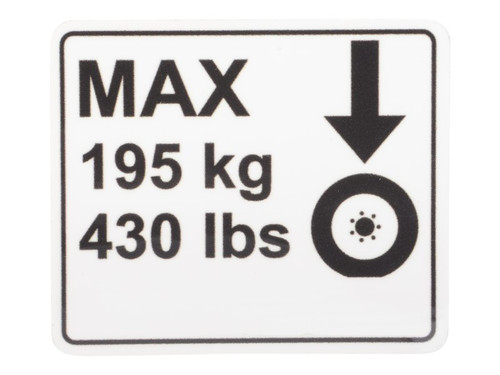 JLG Part # 1001243758 | DECAL,WHEEL LOAD, EA