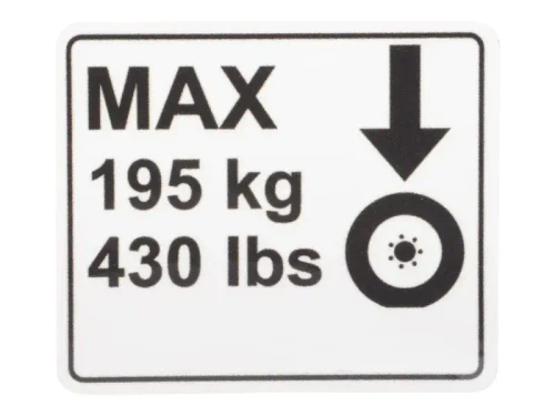 JLG Part # 1001243758 | DECAL,WHEEL LOAD, EA