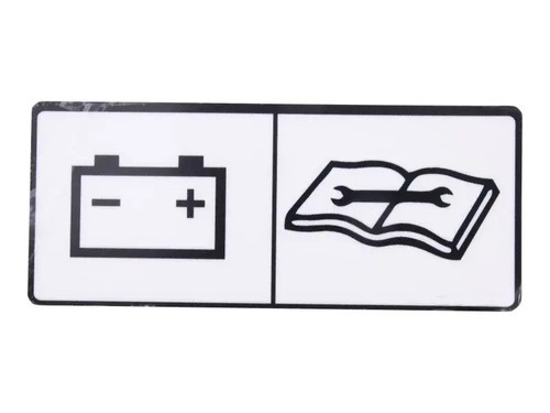 JLG Part # 1001261105 | DECAL,BATT/CHARGER SERVICE, EA