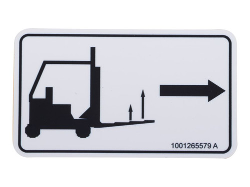 JLG Part # 1001265579 | DECAL,FORK LIFT, EA