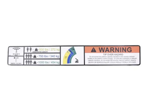 JLG Part # 1001282078 | DECAL,WARNING LIGHT HC3 (ANSI), EA