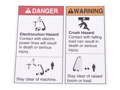 JLG Part # 70046981 | DECAL,HAZARD, EA