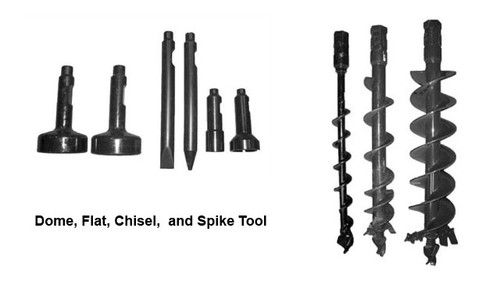 Haugen PD-0020 – 1 3/4" x 48" Long Rock Spike Post Driver Accessory for Skid Steers is an innovative product designed to make your construction projects easier, faster, and more efficient. It features a sturdy one-piece steel construction that is strong enough to handle difficult jobs. The rock spike is made of high-quality materials for greater durability and strength, so you can be confident it will work as hard as you do. Plus, its 48” long profile gives it extra reach for tight areas and makes it perfect for deep soil applications. 
