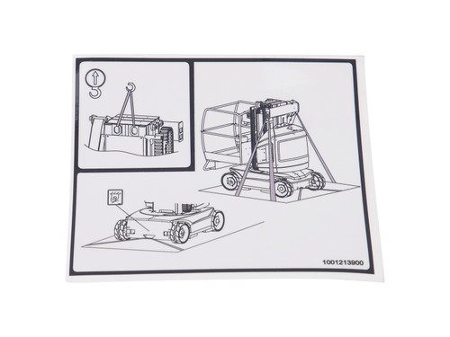 JLG Part # 1001213900 | DECAL,TIE DOWN & LIFTING, EA