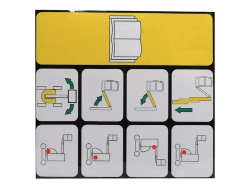 JLG Part # 1001226414 | DECAL,EMERGENCY CONTROLS, EA