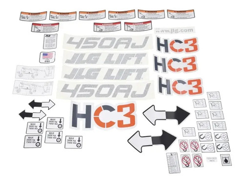 JLG Part # 1001287936 | KIT,MACHINE DECAL, EA