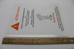 Genie Lift Part # JL3120398GT - MANUAL, RESPON, A92.6 SCISSOR, EA