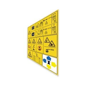 Genie Lift Part # 1321998GT - DECAL, DANGER/WARNING, SYMBOL LABEL, GS1932/GS32, EA