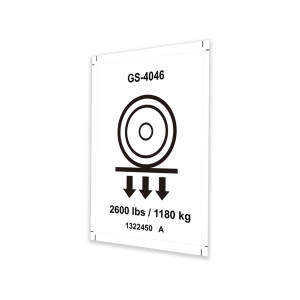 Genie Lift Part # 1322450GT - DECAL, LABEL, WHEEL LOAD, GS-4046, EA