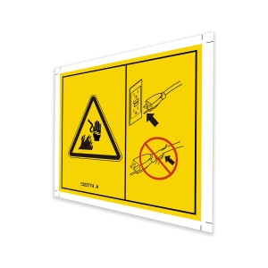 Genie Lift Part # 1323774GT - DECAL SYMBOL ELECTRIC HAZARD PLUG, EA