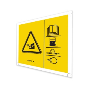 Genie Lift Part # 1323775GT - DECAL SYMBOL BRAKE REL SAFETY, EA