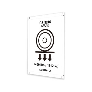 Genie Lift Part # 1323970GT - DECAL, LABEL, WHEEL LOAD, GS-3246 AUS, EA