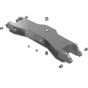 Genie Lift Part # 1326546GT - ASSEMBLY, FRONT AXLE W/ BUSHING, EA