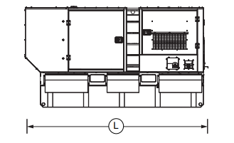 Zoomed-in detail of the John Deere Final Tier 4 turbocharged engine, demonstrating the power and efficiency behind the 250 kVA prime output of this mobile diesel generator.