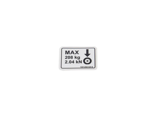 JLG Part # 1001282129 | DECAL,WHEEL LOAD, EA