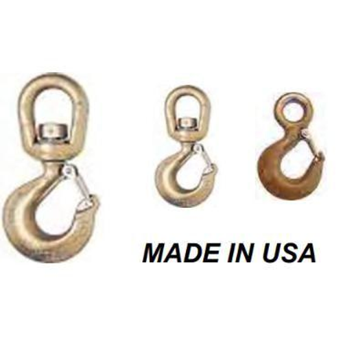Haugen 11TSH - 11 Ton Swivel Hook with Latch, Capacity 22,000 lbs, Weight 19.40 lbs