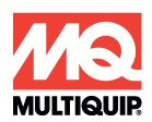The Multiquip C844L trowel blade showing the 8" x 14" light combo design built for 36-inch power trowels.