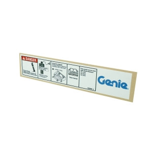 Genie Lift Part # 1326036GT | DECAL, MAX CAPACITY, SLAB ACCESS DECK WRD, EA