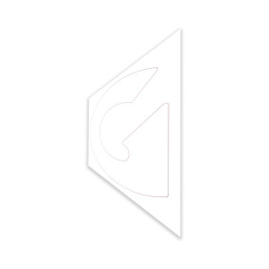 Genie Lift Part # 1334602GT | DECAL, COSMETIC, G, GTH-1056, WHITE, 231 X 503 MM, EA