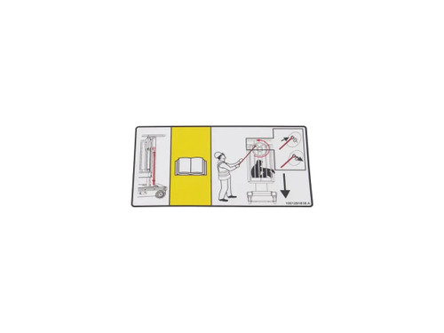 JLG Part # 1001291618 | DECAL,MANUAL DESCENT, EA