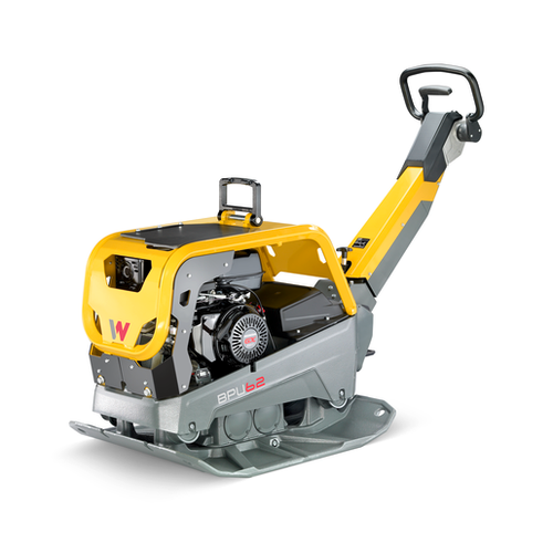 Wacker Neuson BPU6275AH reversible vibratory plate with gasoline engine for soil compaction.