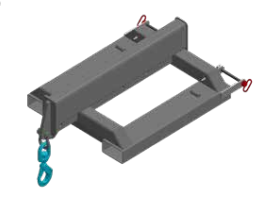 Haugen MIJ-96H - 96” rigid Industrial Jib - Weld-on Hook