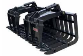 Haugen TSRG-96 96 inch telehandler brush grapple rake with independent grapples and Grade 50 tines