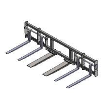 Haugen EX-36 36" Wide Extensions for Fork Spreader THE DOOHICKEE, designed to increase working width on telehandlers and forklifts for handling wider loads.