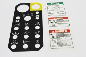Genie Lift Part # T107970GT - DECAL KIT, WORD, Z30/20 ANSI, EA