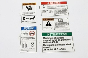 Genie Lift Part # T108102GT - DECAL KIT, WORDS, S80/85, EA