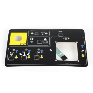Genie Lift Part # T108701GT - DECAL,PLATFORM CONTROL PANEL, EA