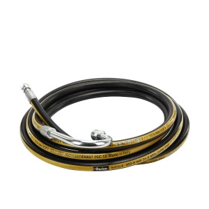 Genie Lift Part # 04.0605.1042GT - HOSE R2 X 1/2 6010 FD 13/16"-16 180° FITTING M.24X1,5, EA