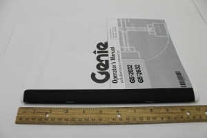 Genie Lift Part # 1000033GT - MANUAL,OP,GS32,ANSI/CSA/AUS, EA