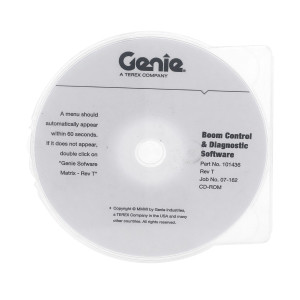 Genie Lift Part # 101436GT - CD,SOFTWARE,ALC,IC BOOMS, EA