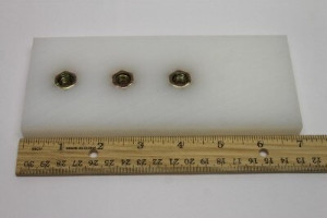 Genie Lift Part # 107586GT - WEAR PAD,7X3X.50 W/NUTS, EA