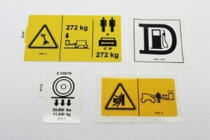 Genie Lift Part # 107693GT - DECAL KIT,SYMBOL,Z135, EA