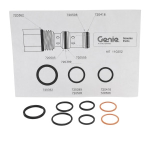 Genie Lift Part # 110202GT - SEAL KIT, VALVE, #10, EA