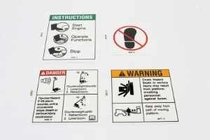 Genie Lift Part # 111324GT - DECAL KIT,WORDS,Z80, EA