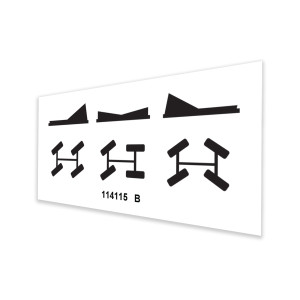 Genie Lift Part # 114115GT - DECAL,STEERING SELECTOR, EA