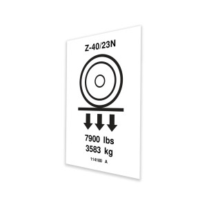 Genie Lift Part # 114180GT - DECAL,WHEEL LOAD, EA