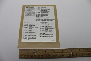 Genie Lift Part # 114219GT - DECAL,LABEL,RELAYS,S60&65, EA