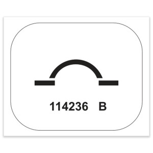 Genie Lift Part # 114236GT - DECAL,LABEL,CB SYMBOL, EA