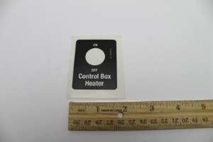 Genie Lift Part # 114246GT - DECAL,OPTION CONTROL BOX HEATR, EA