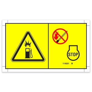 Genie Lift Part # 114251GT - DECAL,LABEL,NO SMOKING,SYMB, EA
