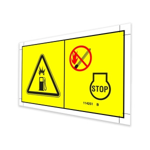 Genie Lift Part # 114251GT - DECAL,LABEL,NO SMOKING,SYMB, EA