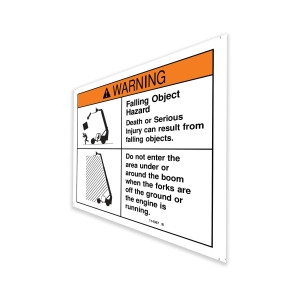 Genie Lift Part # 114367GT - DECAL,FALLING OBJECT HAZARD, EA