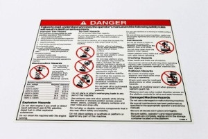 Genie Lift Part # 114386GT - DECAL,DANGER-GEN SAFETY, EA